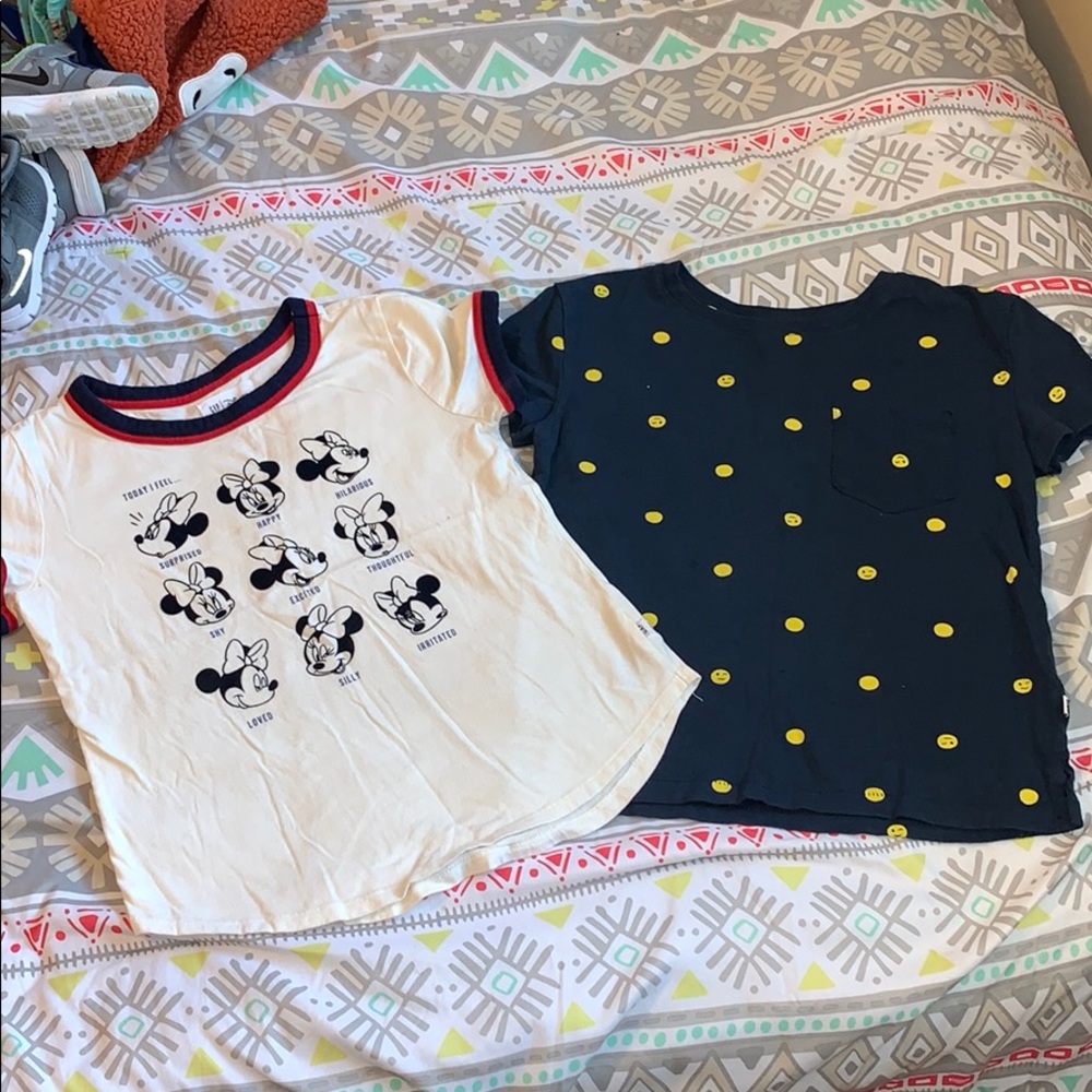 Set of two Gap girl shirts size L
